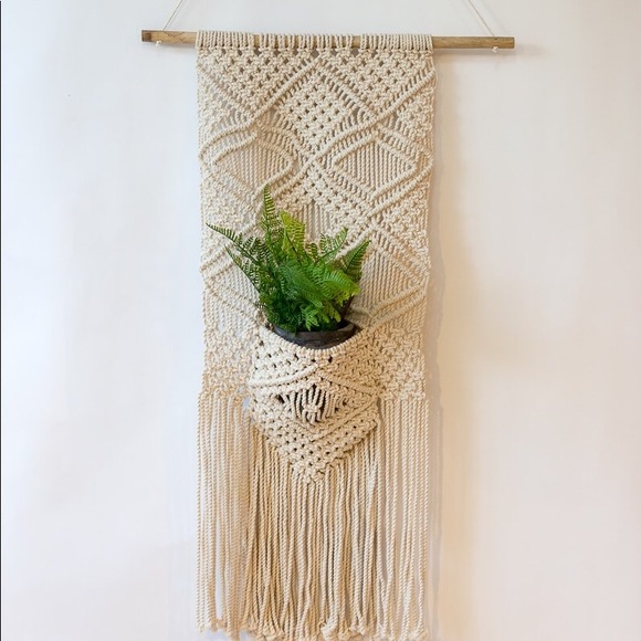 Other - Macrame wall hanging with pocket.